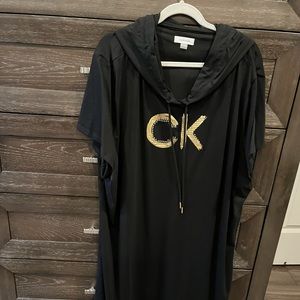 Black CK hoodie dress